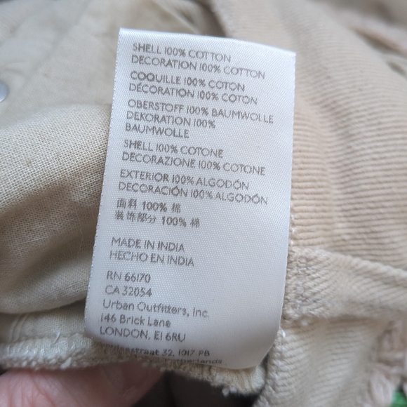 FREE PEOPLE Crochet Zuri Mom Jeans Boho Size 27 100% Cotton Crochet Floral - Picture 15 of 16